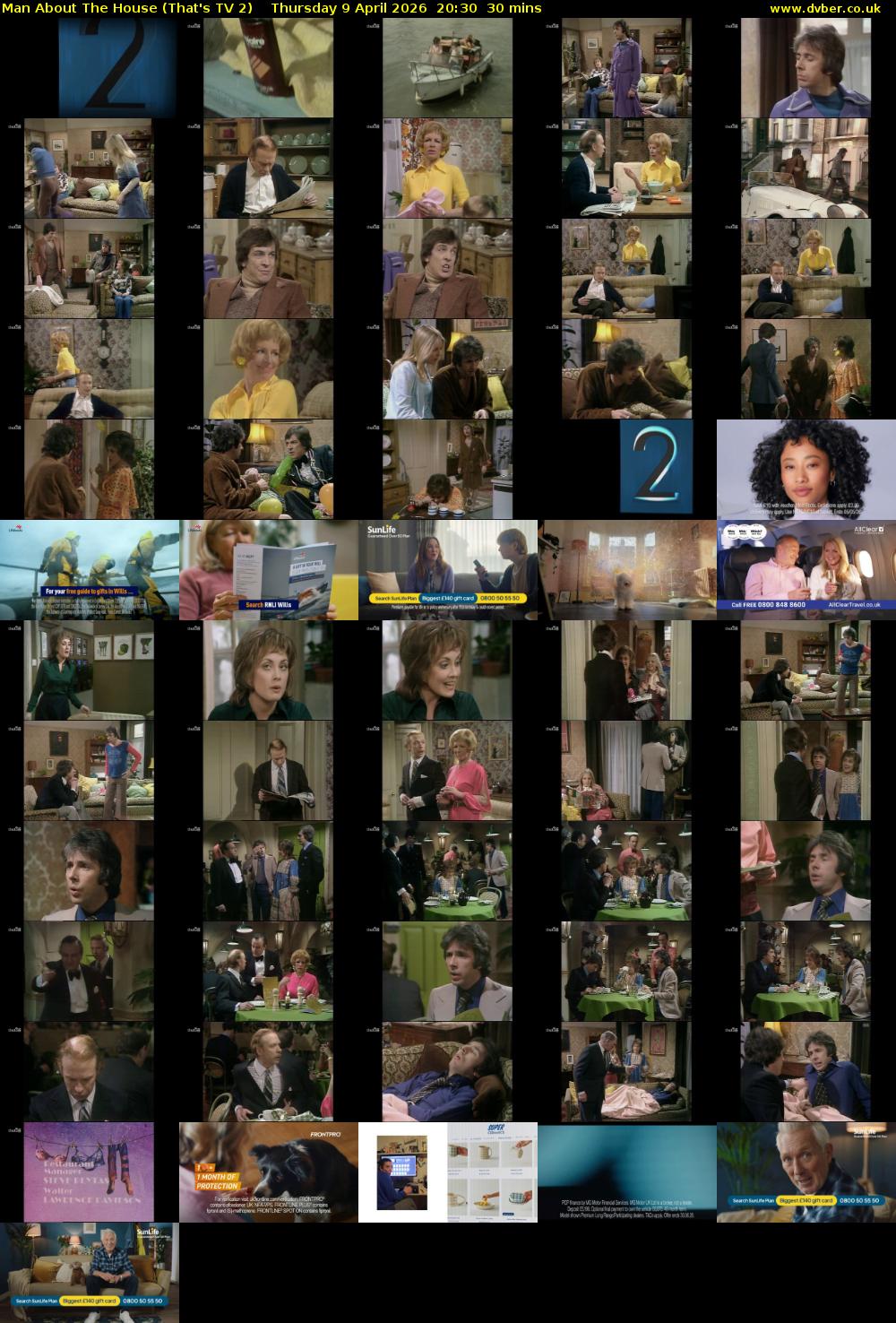Man About The House (That's TV 2) Thursday 9 April 2026 20:30 - 21:00