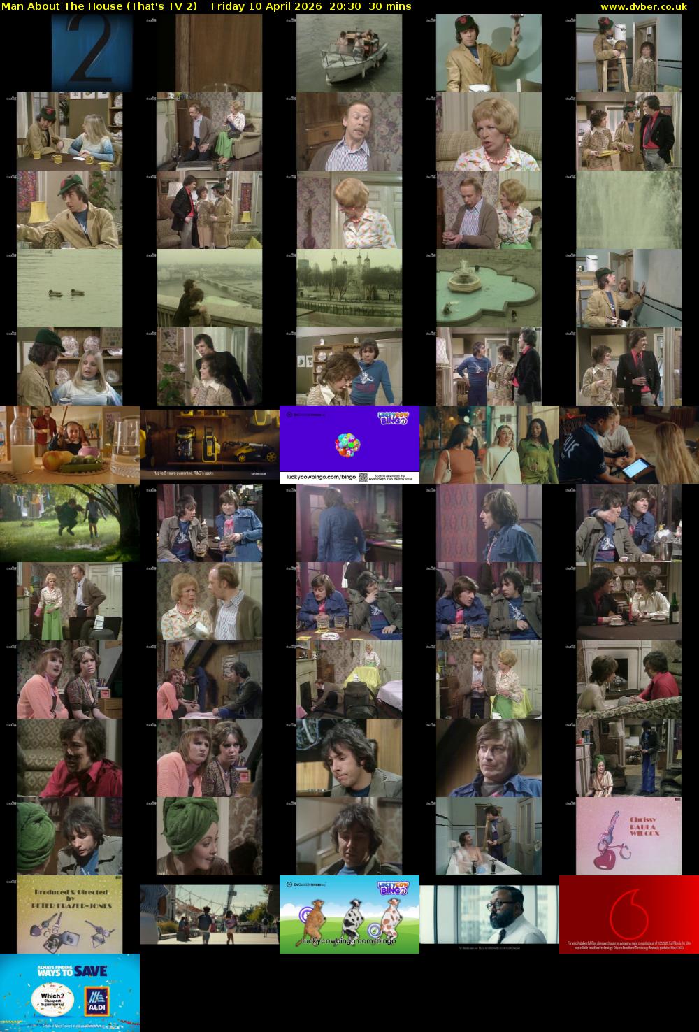 Man About The House (That's TV 2) Friday 10 April 2026 20:30 - 21:00
