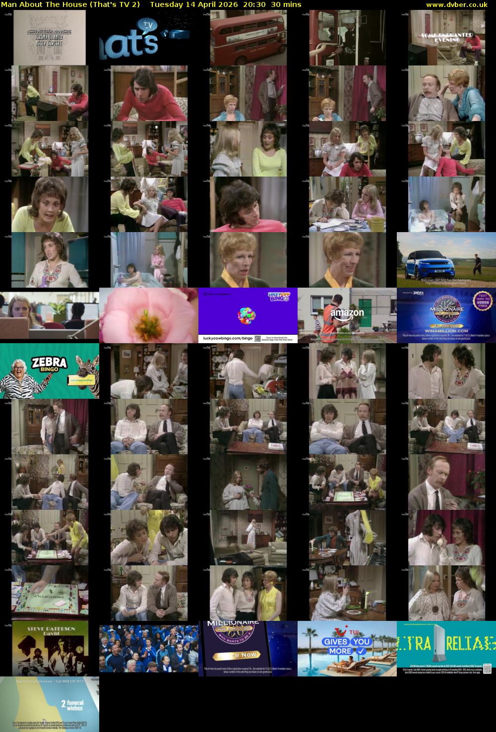 Man About The House (That's TV 2) Tuesday 14 April 2026 20:30 - 21:00