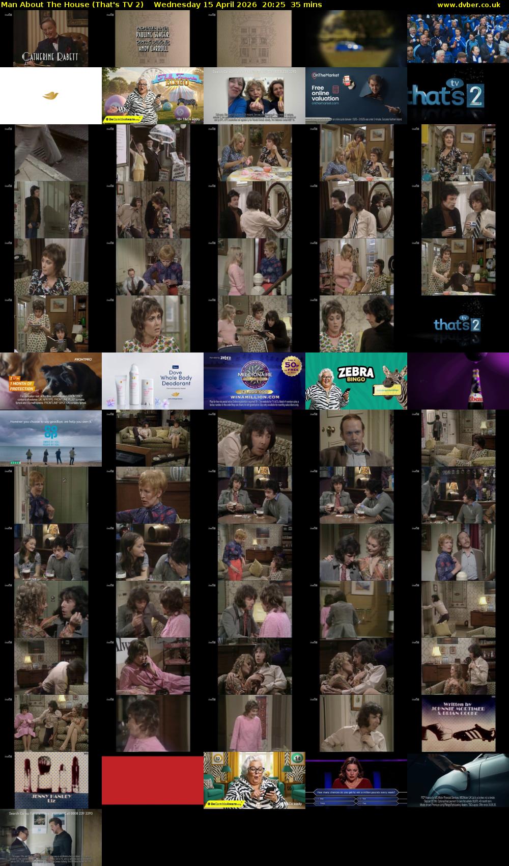 Man About The House (That's TV 2) Wednesday 15 April 2026 20:25 - 21:00