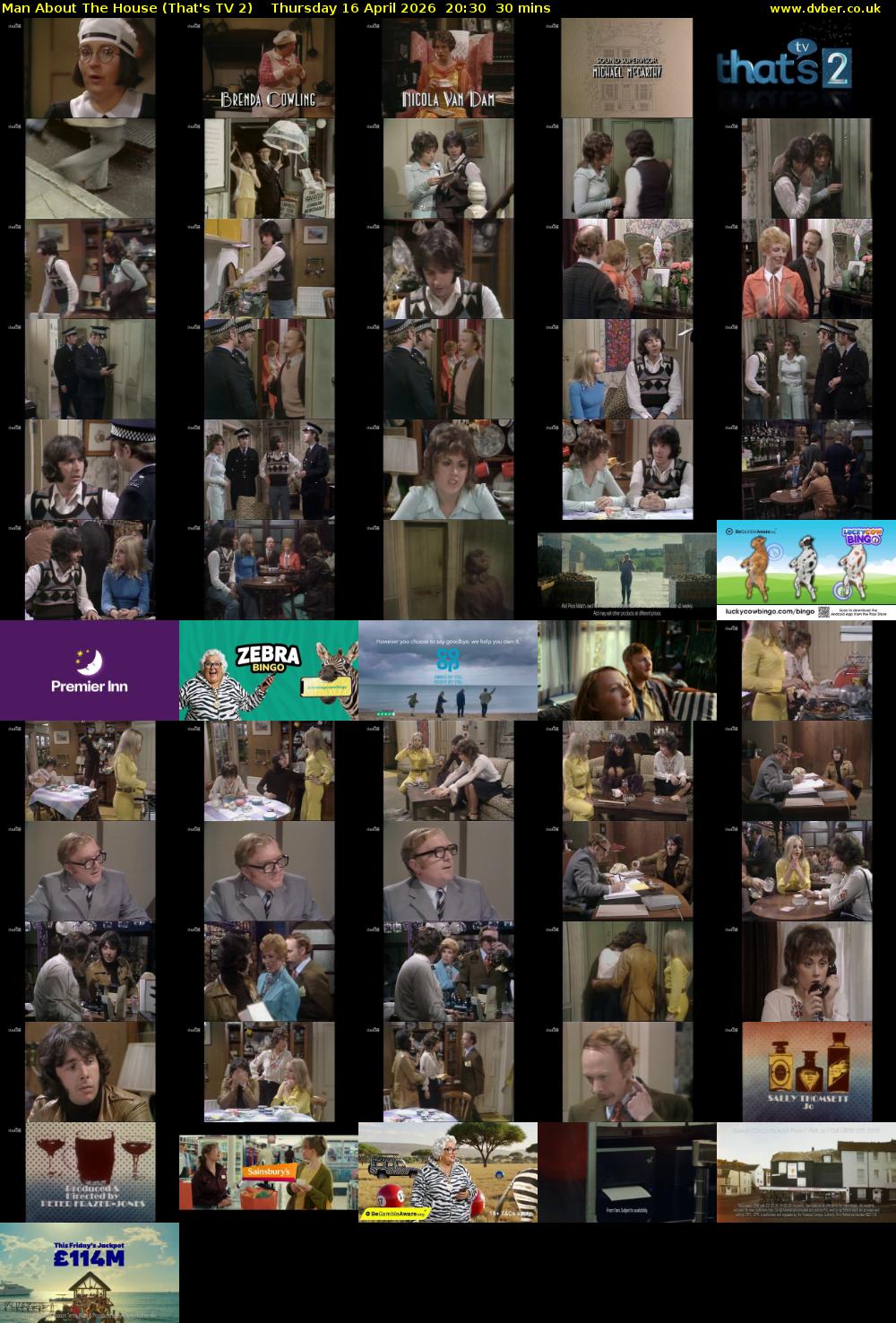 Man About The House (That's TV 2) Thursday 16 April 2026 20:30 - 21:00