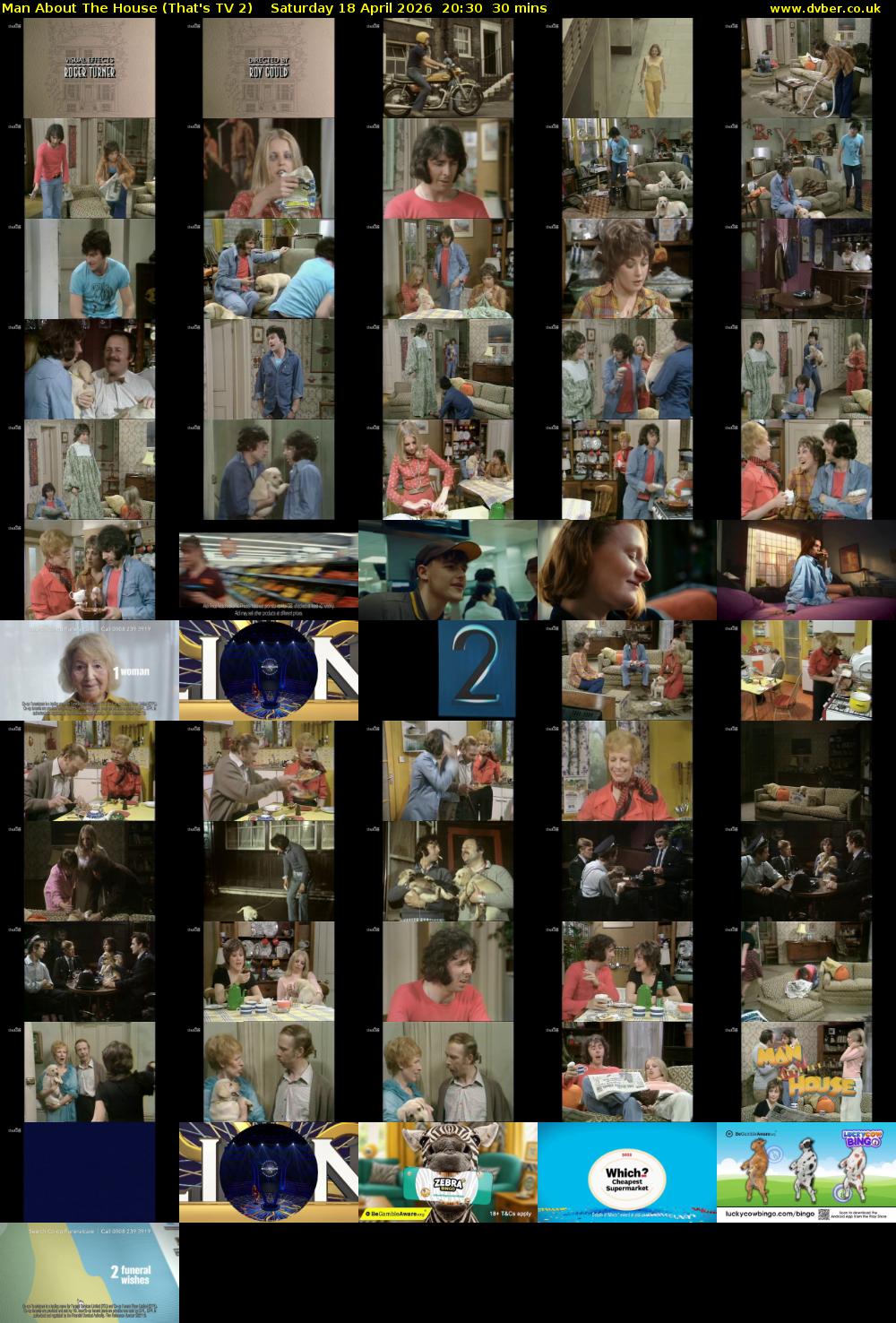 Man About The House (That's TV 2) Saturday 18 April 2026 20:30 - 21:00