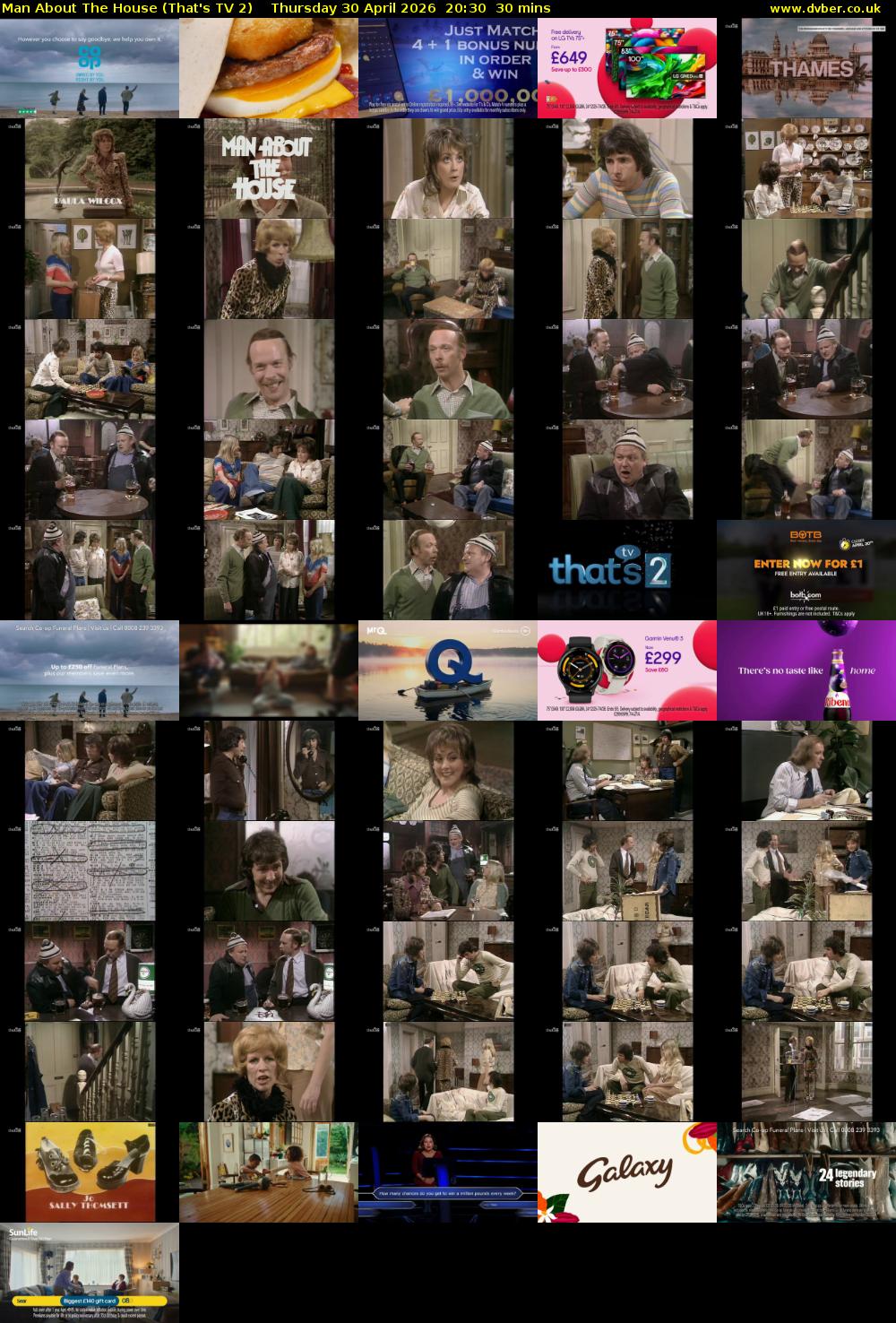 Man About The House (That's TV 2) Thursday 30 April 2026 20:30 - 21:00