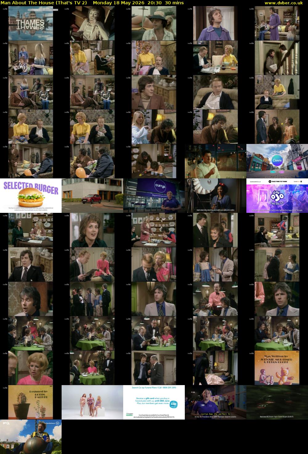 Man About The House (That's TV 2) Monday 18 May 2026 20:30 - 21:00
