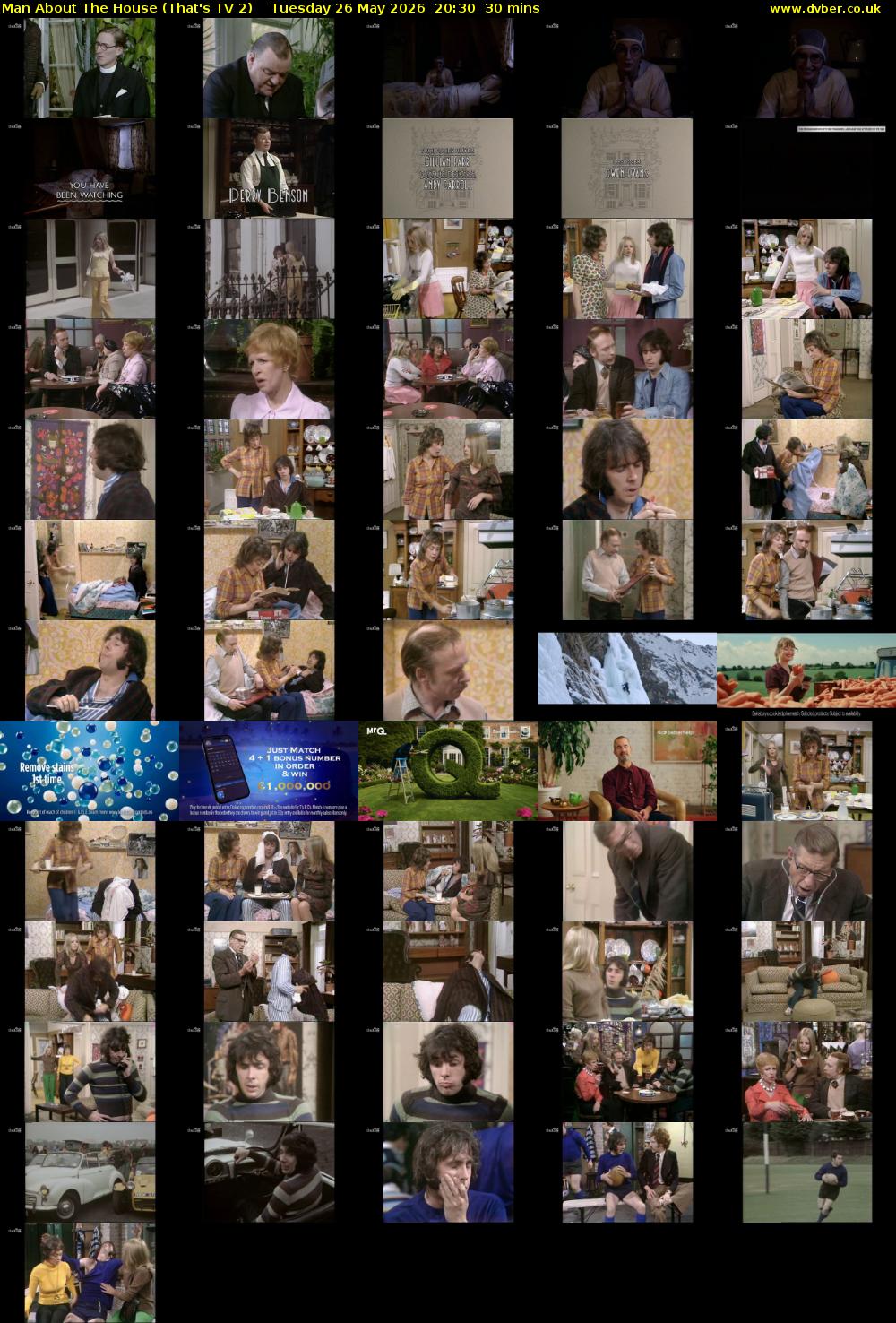 Man About The House (That's TV 2) Tuesday 26 May 2026 20:30 - 21:00