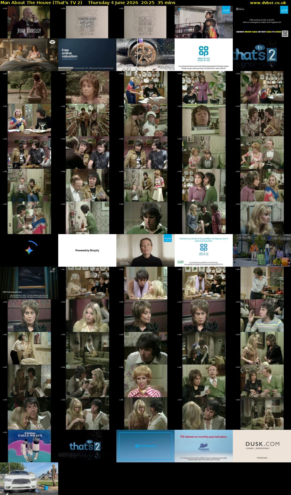 Man About The House (That's TV 2) Thursday 4 June 2026 20:25 - 21:00