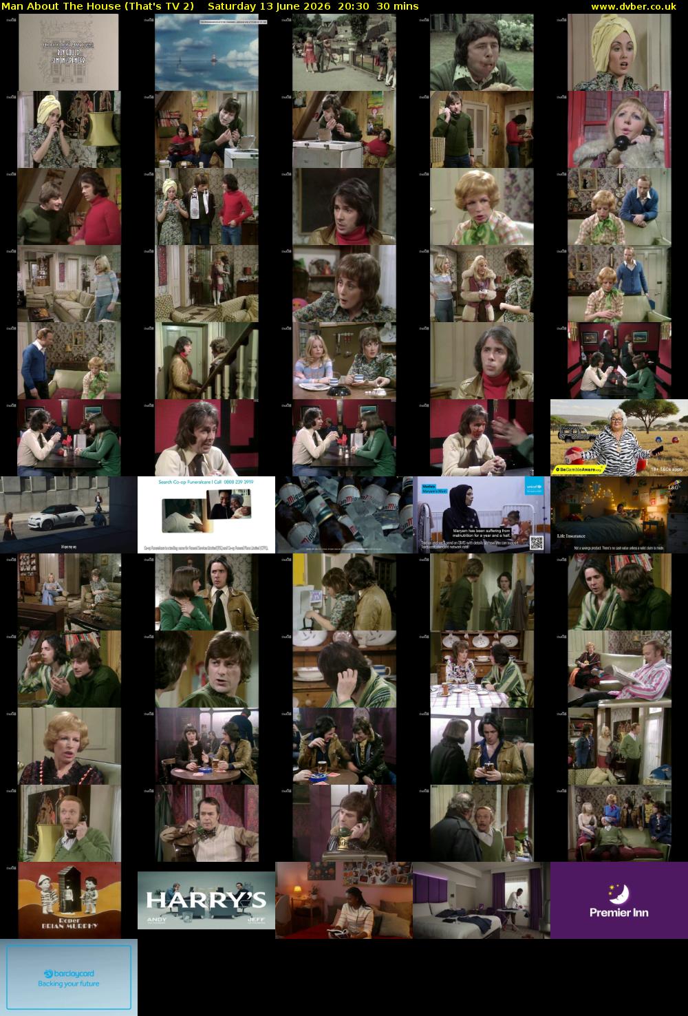 Man About The House (That's TV 2) Saturday 13 June 2026 20:30 - 21:00