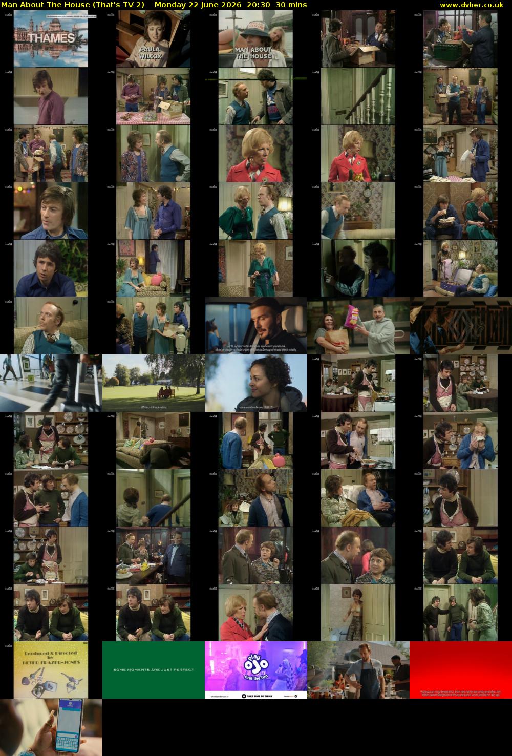 Man About The House (That's TV 2) Monday 22 June 2026 20:30 - 21:00