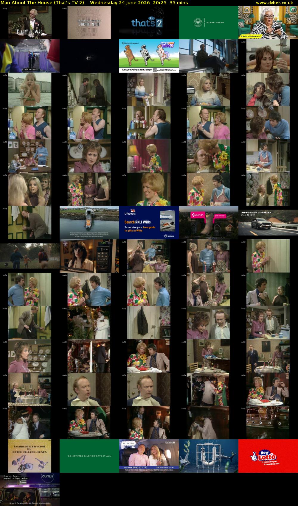 Man About The House (That's TV 2) Wednesday 24 June 2026 20:25 - 21:00