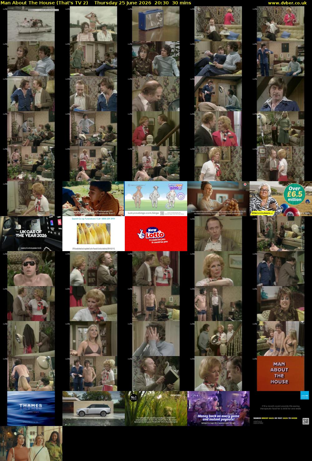 Man About The House (That's TV 2) Thursday 25 June 2026 20:30 - 21:00