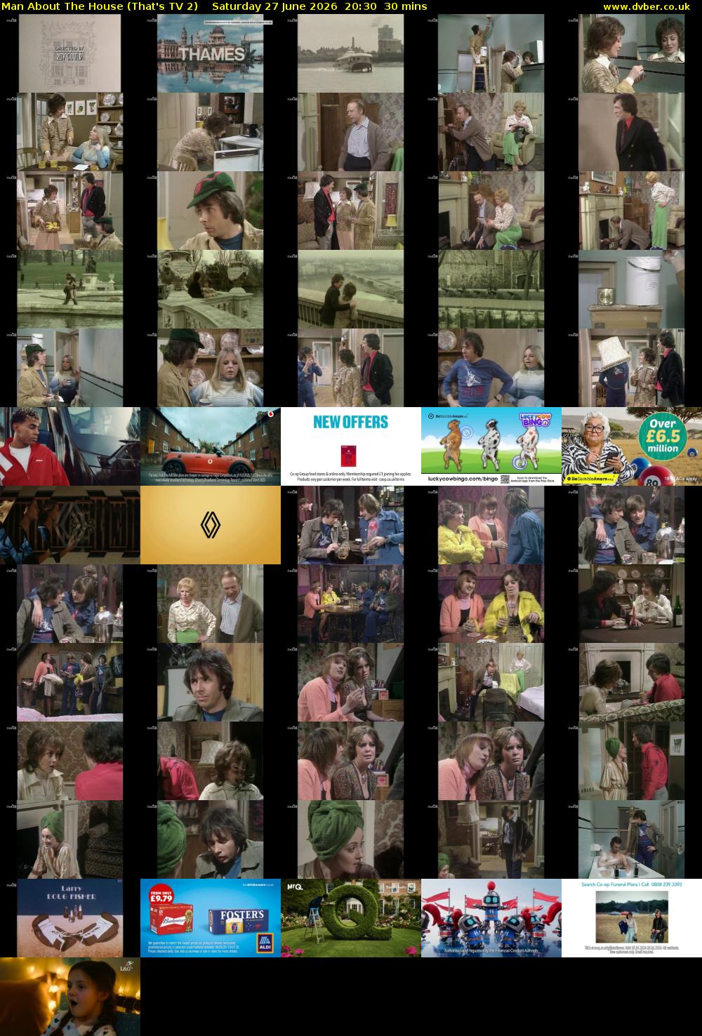 Man About The House (That's TV 2) Saturday 27 June 2026 20:30 - 21:00