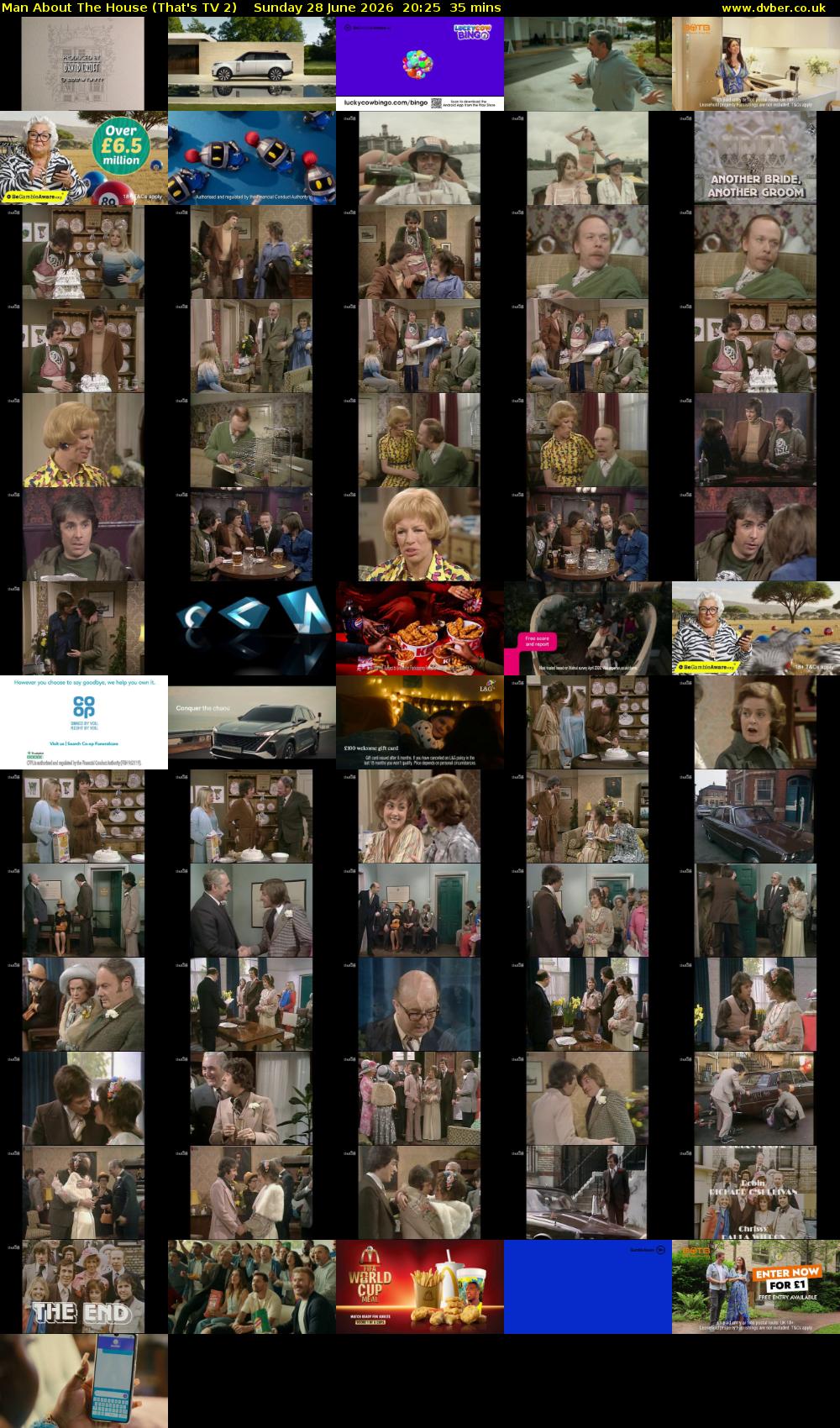 Man About The House (That's TV 2) Sunday 28 June 2026 20:25 - 21:00