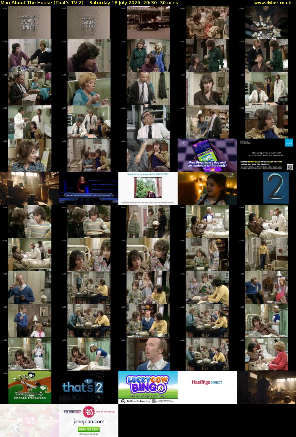 Man About The House (That's TV 2) Saturday 18 July 2026 20:30 - 21:00