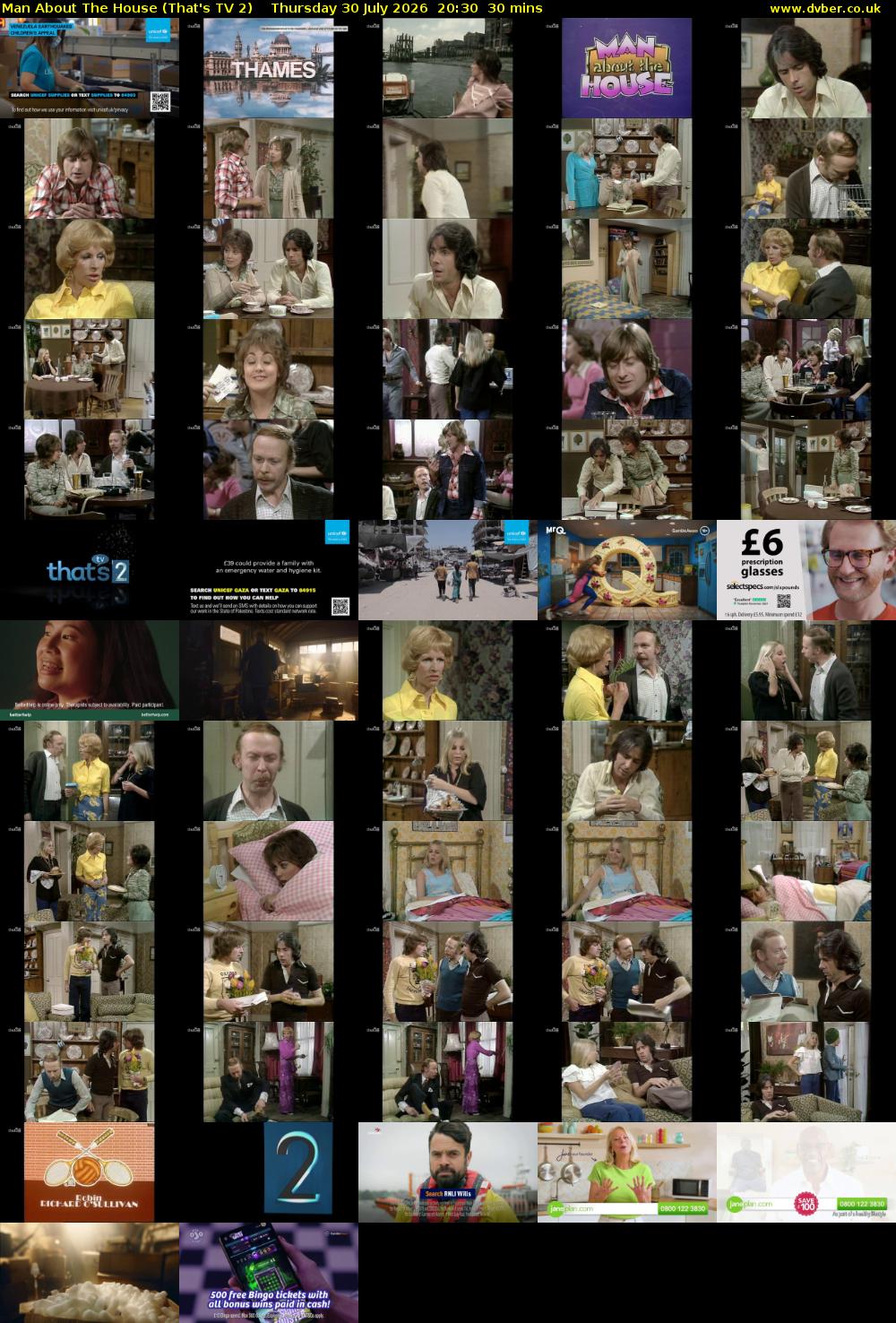 Man About The House (That's TV 2) Thursday 30 July 2026 20:30 - 21:00
