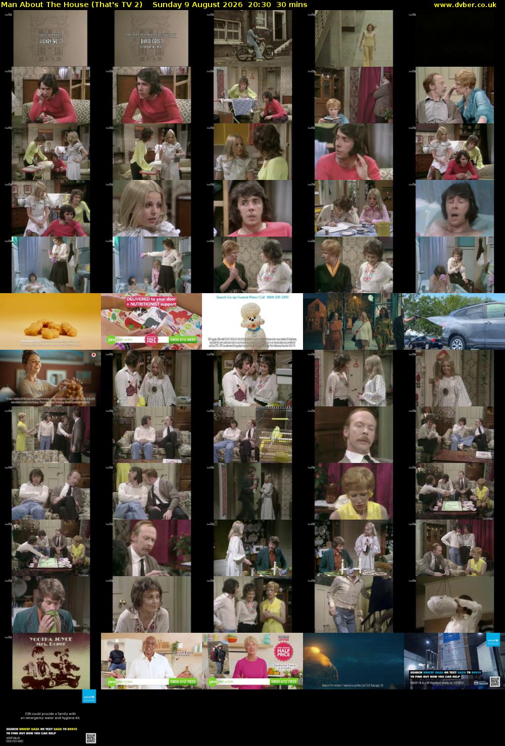 Man About The House (That's TV 2) Sunday 9 August 2026 20:30 - 21:00