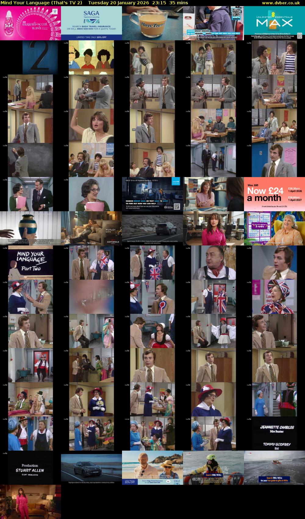 Mind Your Language (That's TV 2) Tuesday 20 January 2026 23:15 - 23:50