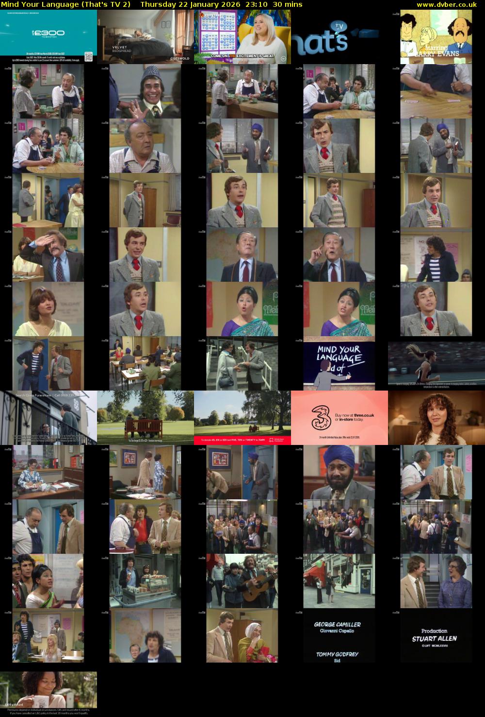 Mind Your Language (That's TV 2) Thursday 22 January 2026 23:10 - 23:40