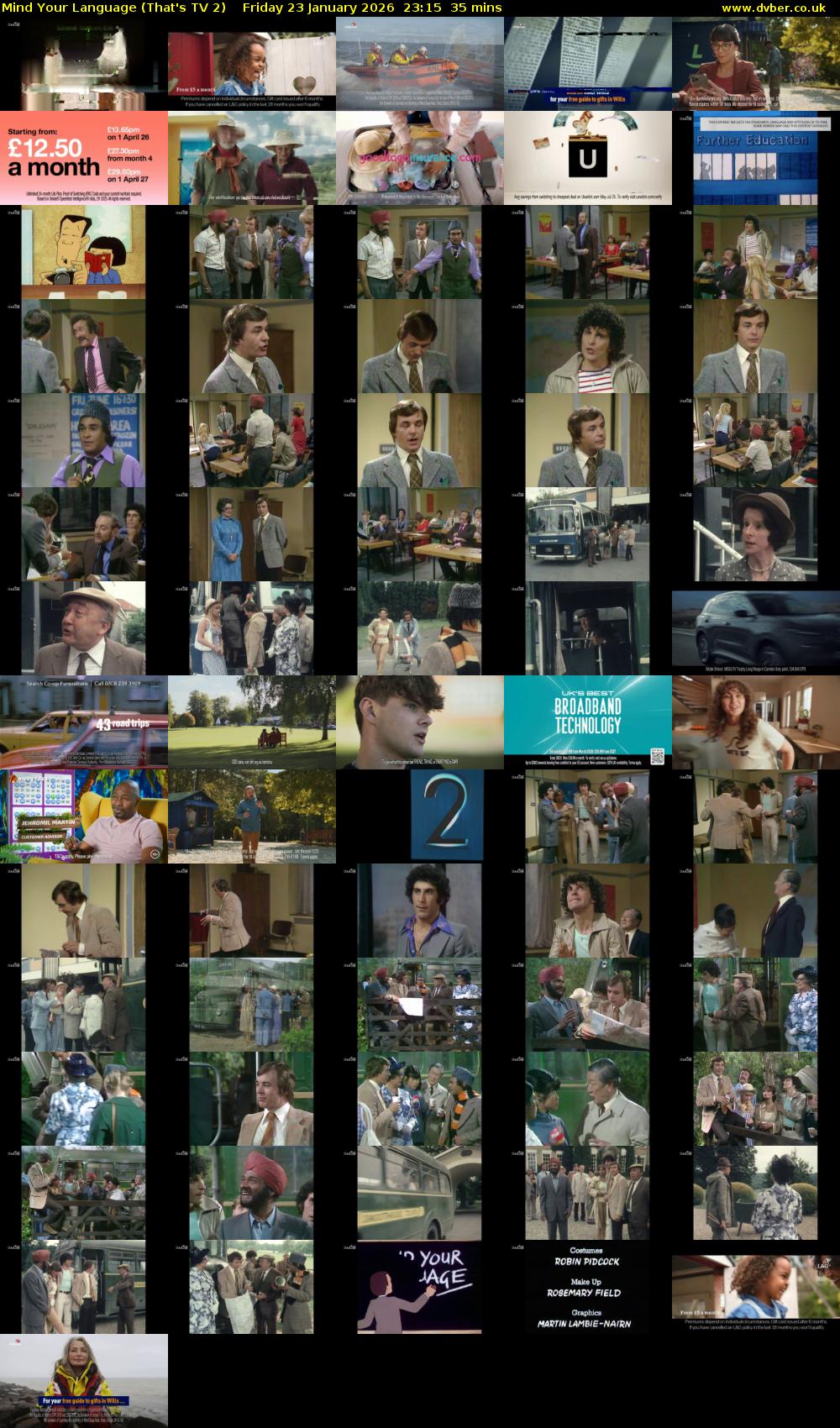 Mind Your Language (That's TV 2) Friday 23 January 2026 23:15 - 23:50