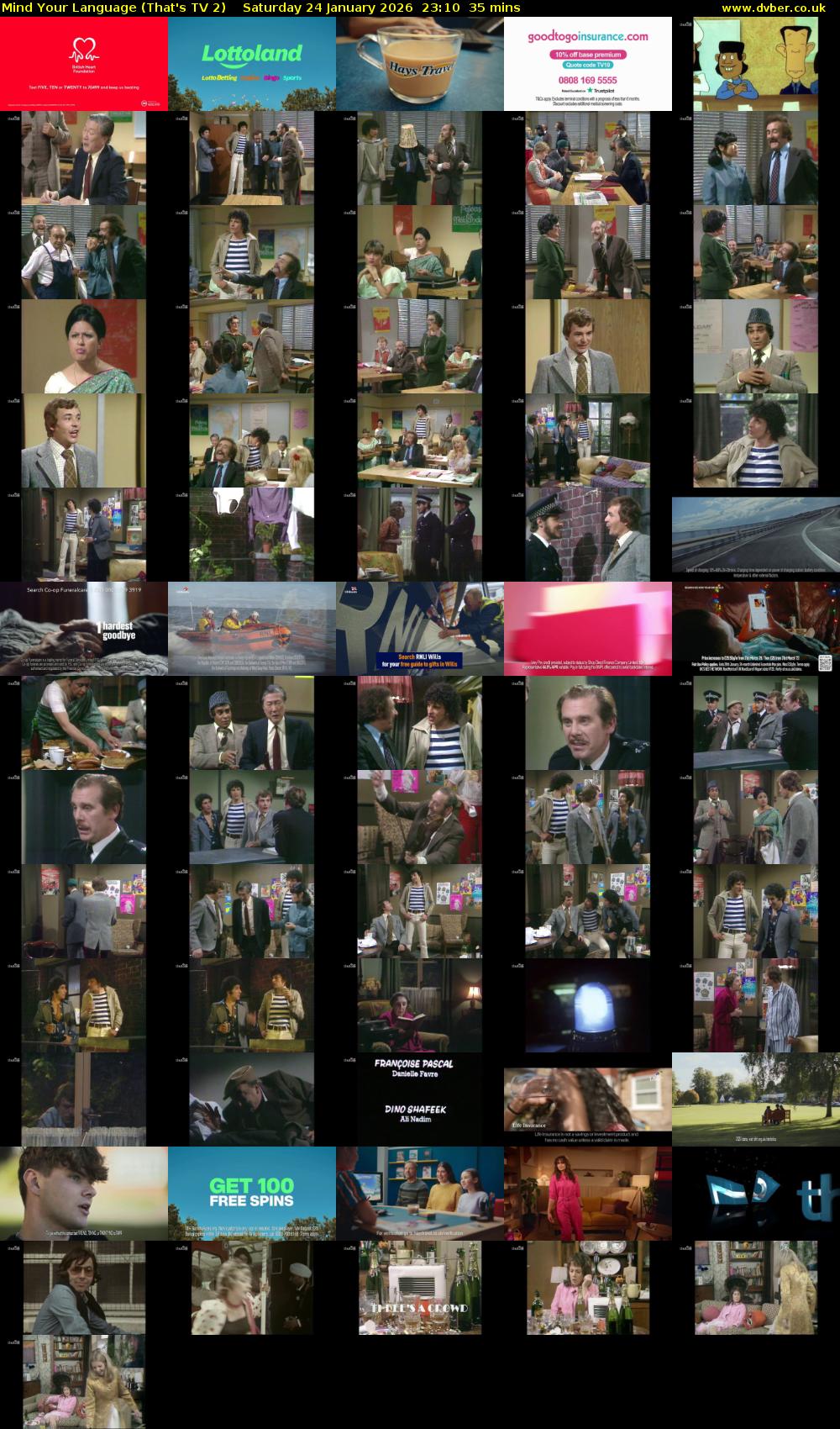 Mind Your Language (That's TV 2) Saturday 24 January 2026 23:10 - 23:45