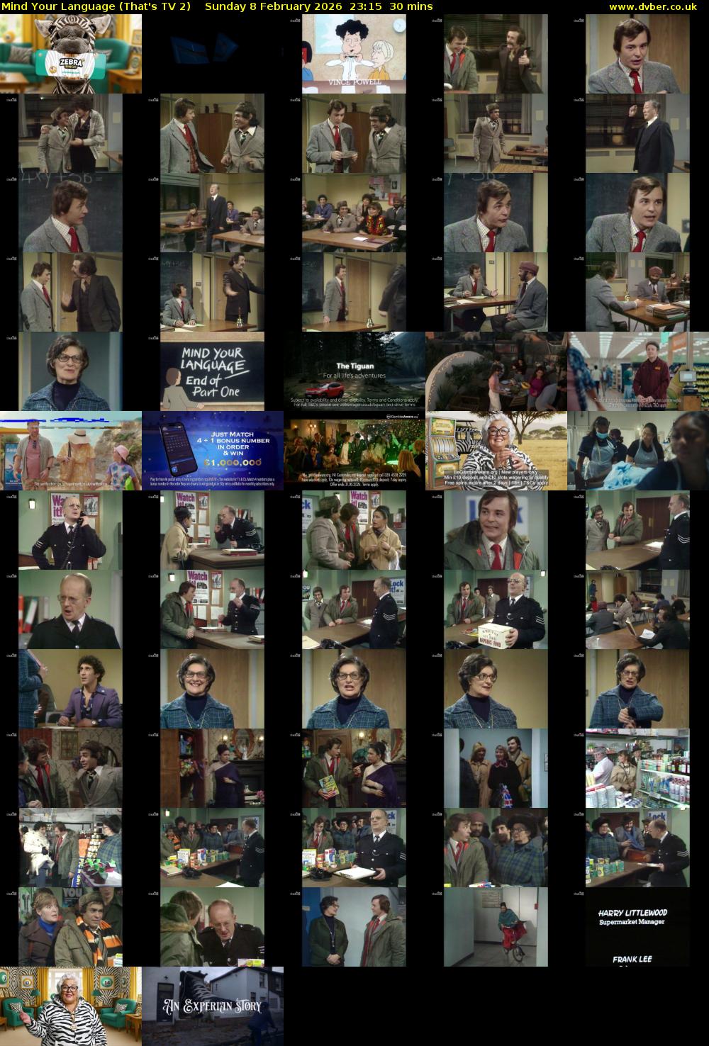 Mind Your Language (That's TV 2) Sunday 8 February 2026 23:15 - 23:45