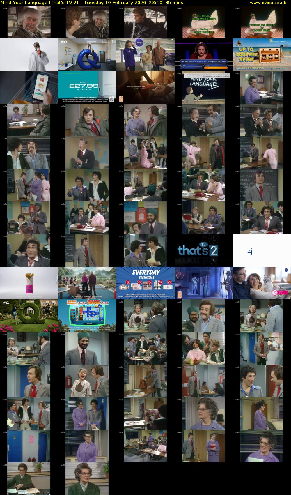 Mind Your Language (That's TV 2) Tuesday 10 February 2026 23:10 - 23:45