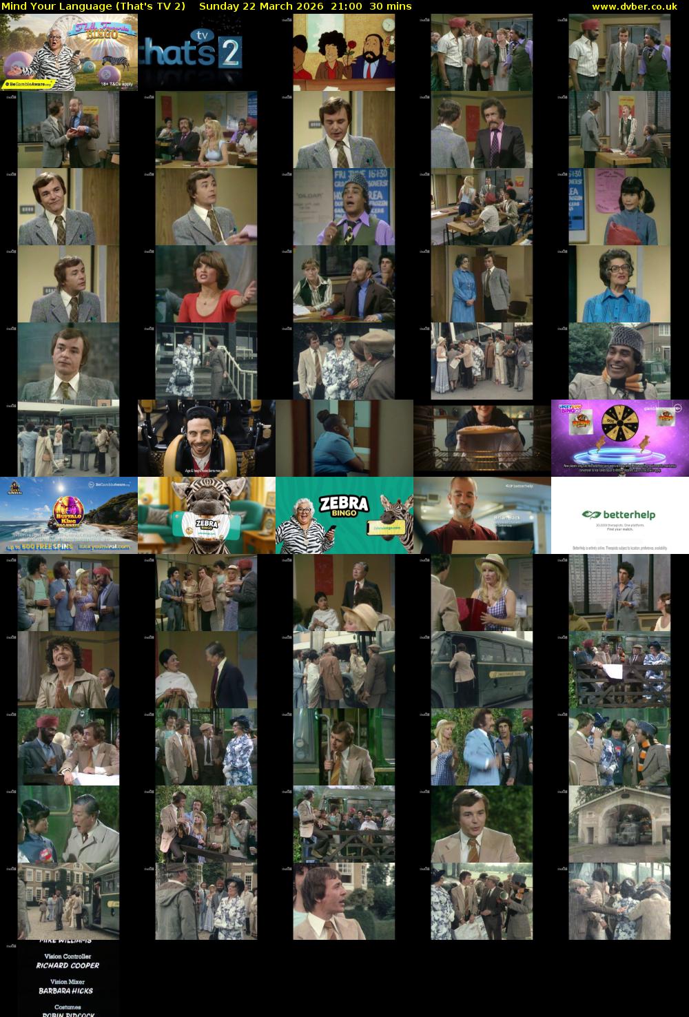 Mind Your Language (That's TV 2) Sunday 22 March 2026 21:00 - 21:30