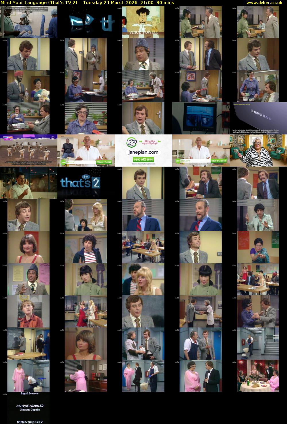 Mind Your Language (That's TV 2) Tuesday 24 March 2026 21:00 - 21:30