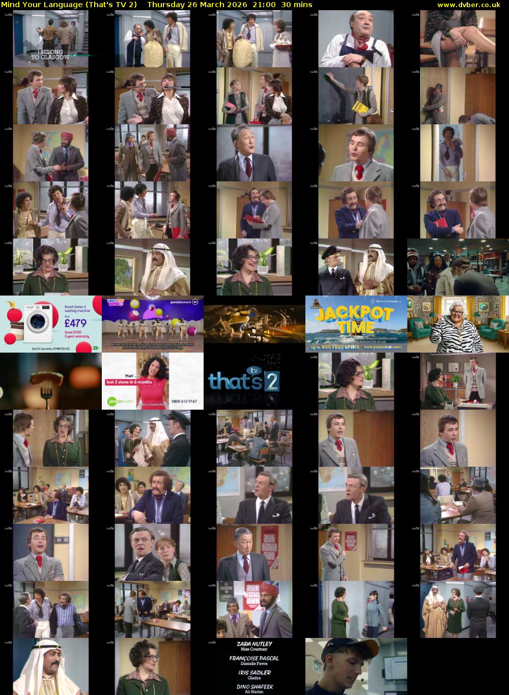 Mind Your Language (That's TV 2) Thursday 26 March 2026 21:00 - 21:30