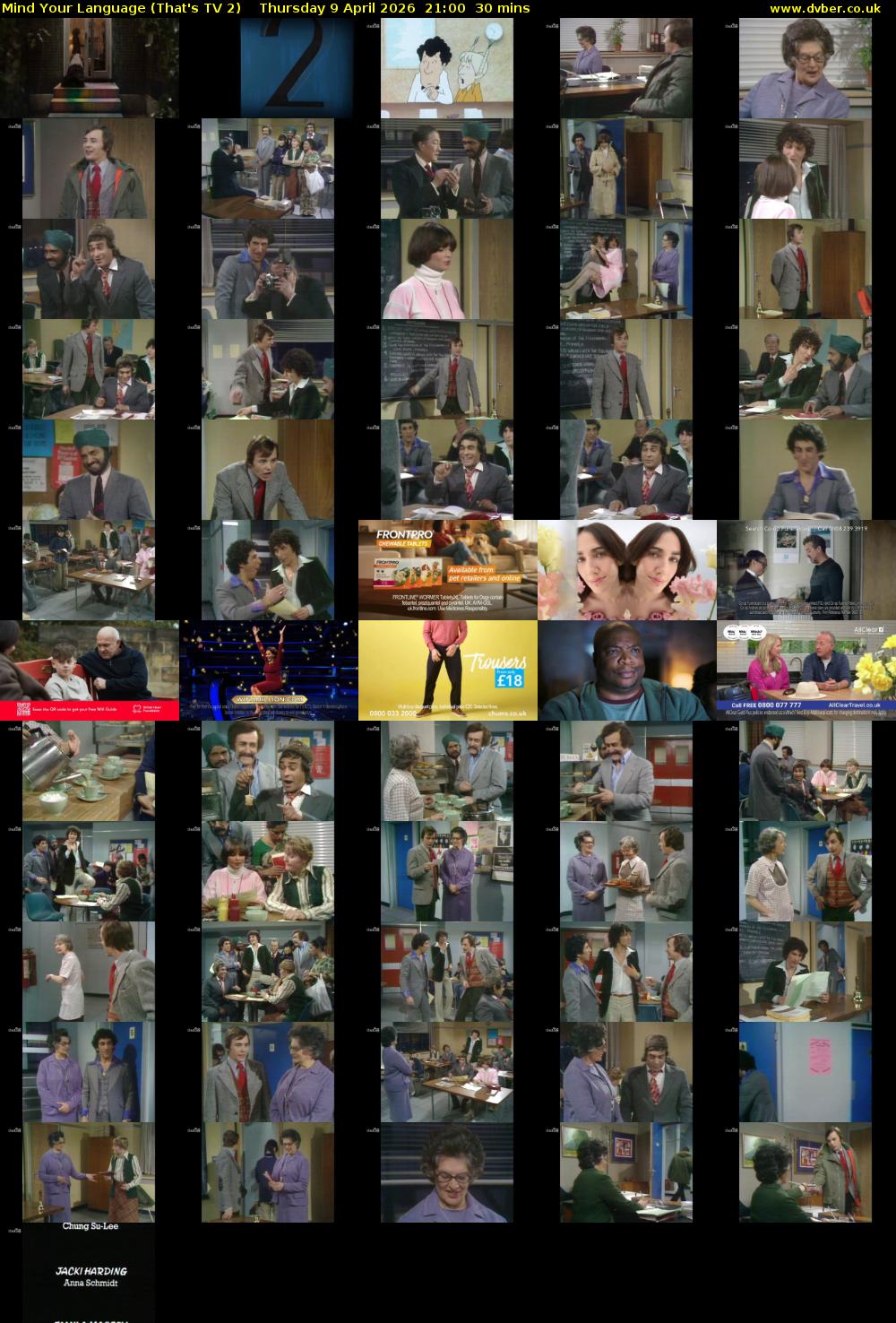 Mind Your Language (That's TV 2) Thursday 9 April 2026 21:00 - 21:30