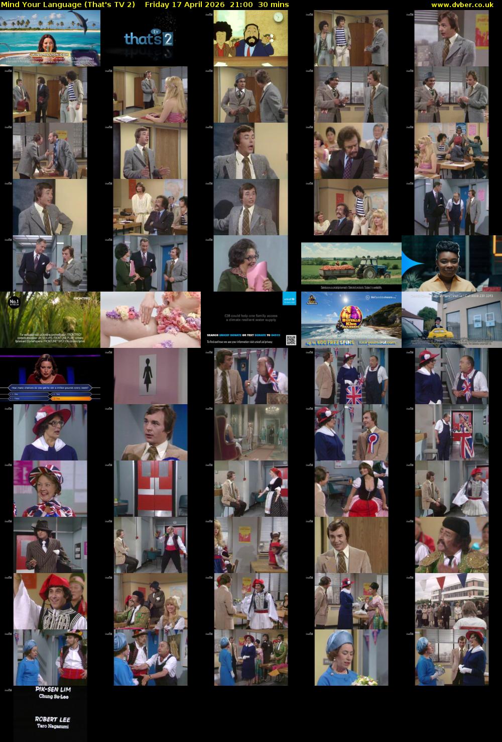 Mind Your Language (That's TV 2) Friday 17 April 2026 21:00 - 21:30