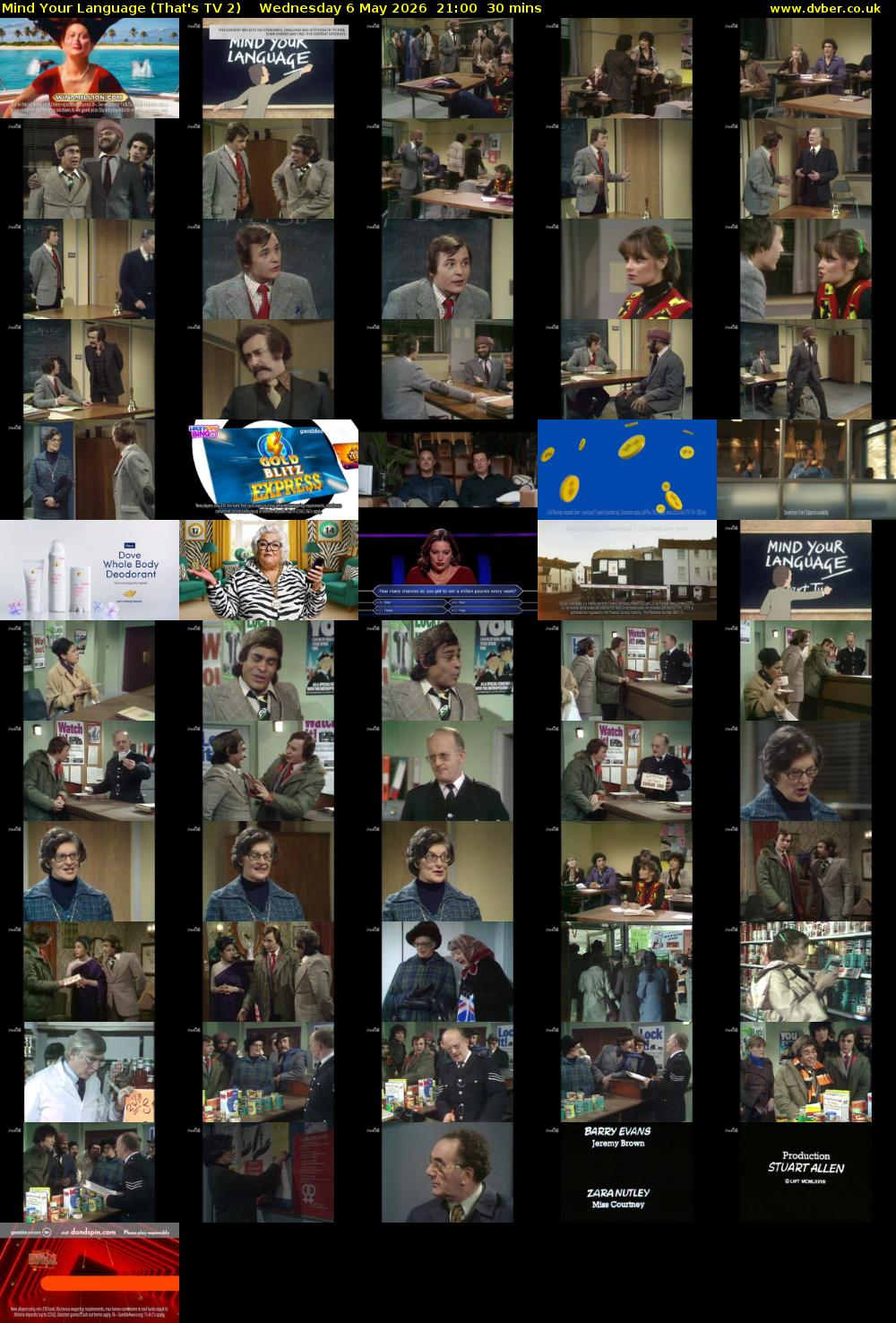 Mind Your Language (That's TV 2) Wednesday 6 May 2026 21:00 - 21:30