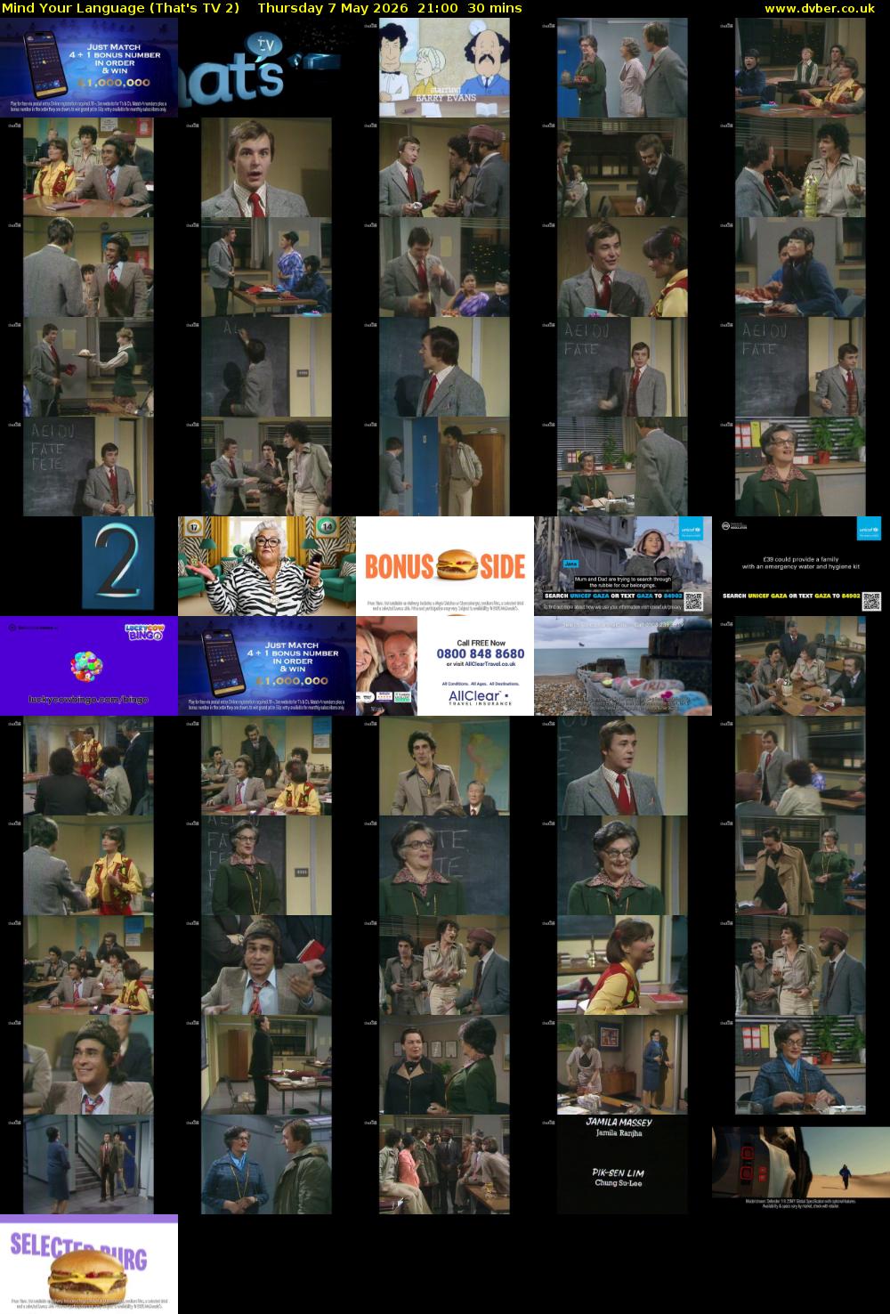Mind Your Language (That's TV 2) Thursday 7 May 2026 21:00 - 21:30