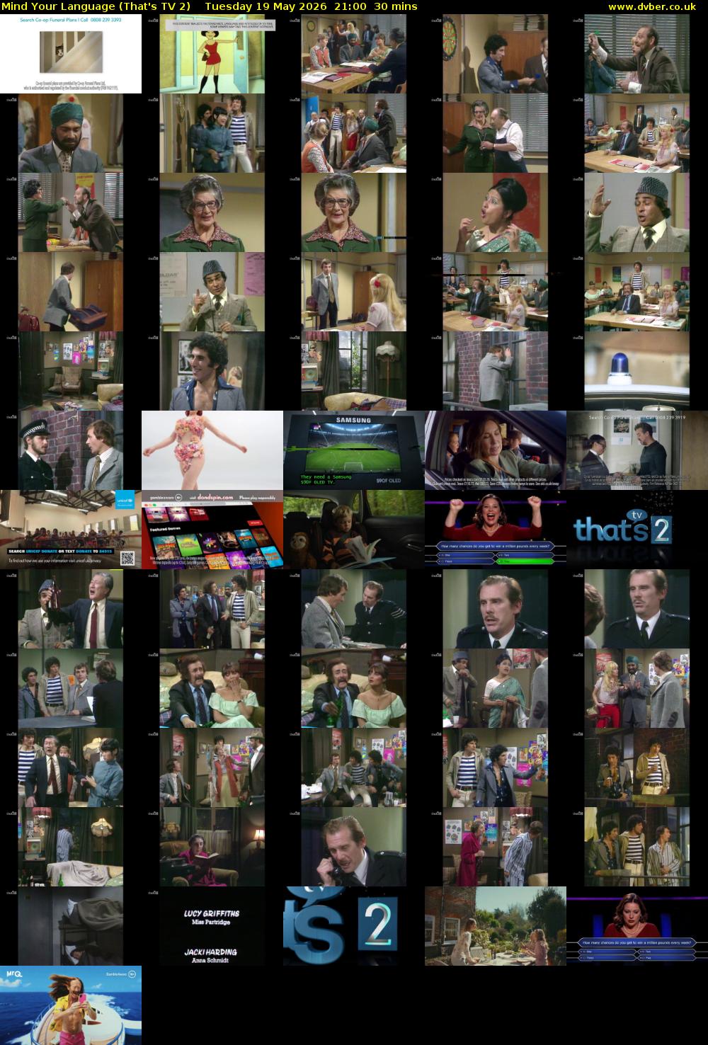 Mind Your Language (That's TV 2) Tuesday 19 May 2026 21:00 - 21:30