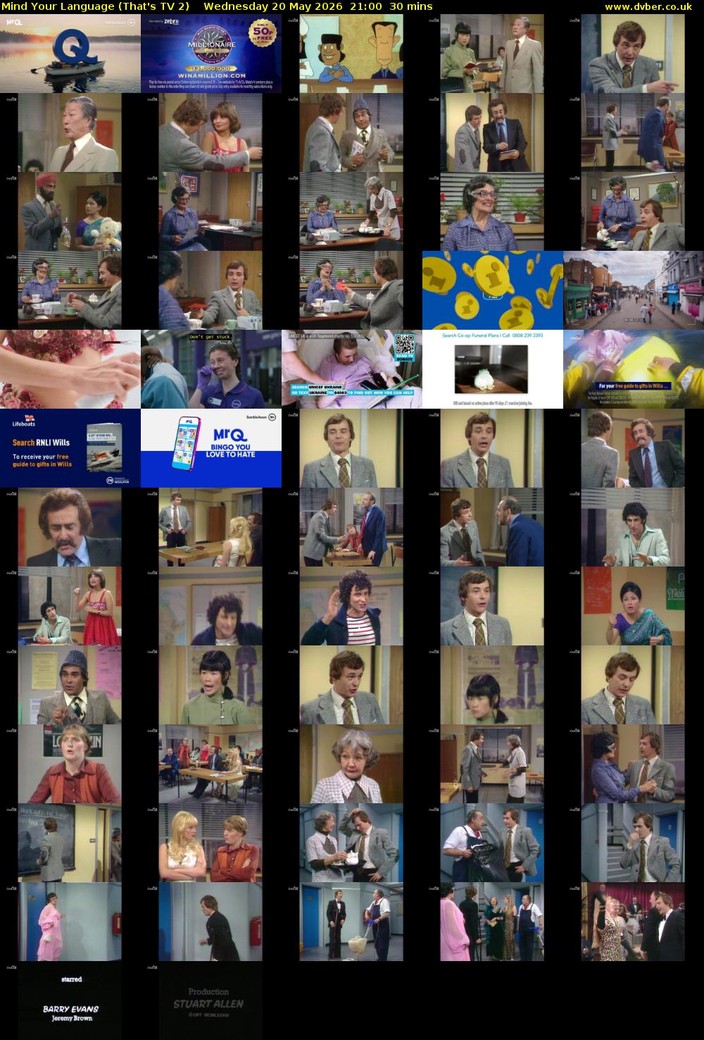 Mind Your Language (That's TV 2) Wednesday 20 May 2026 21:00 - 21:30