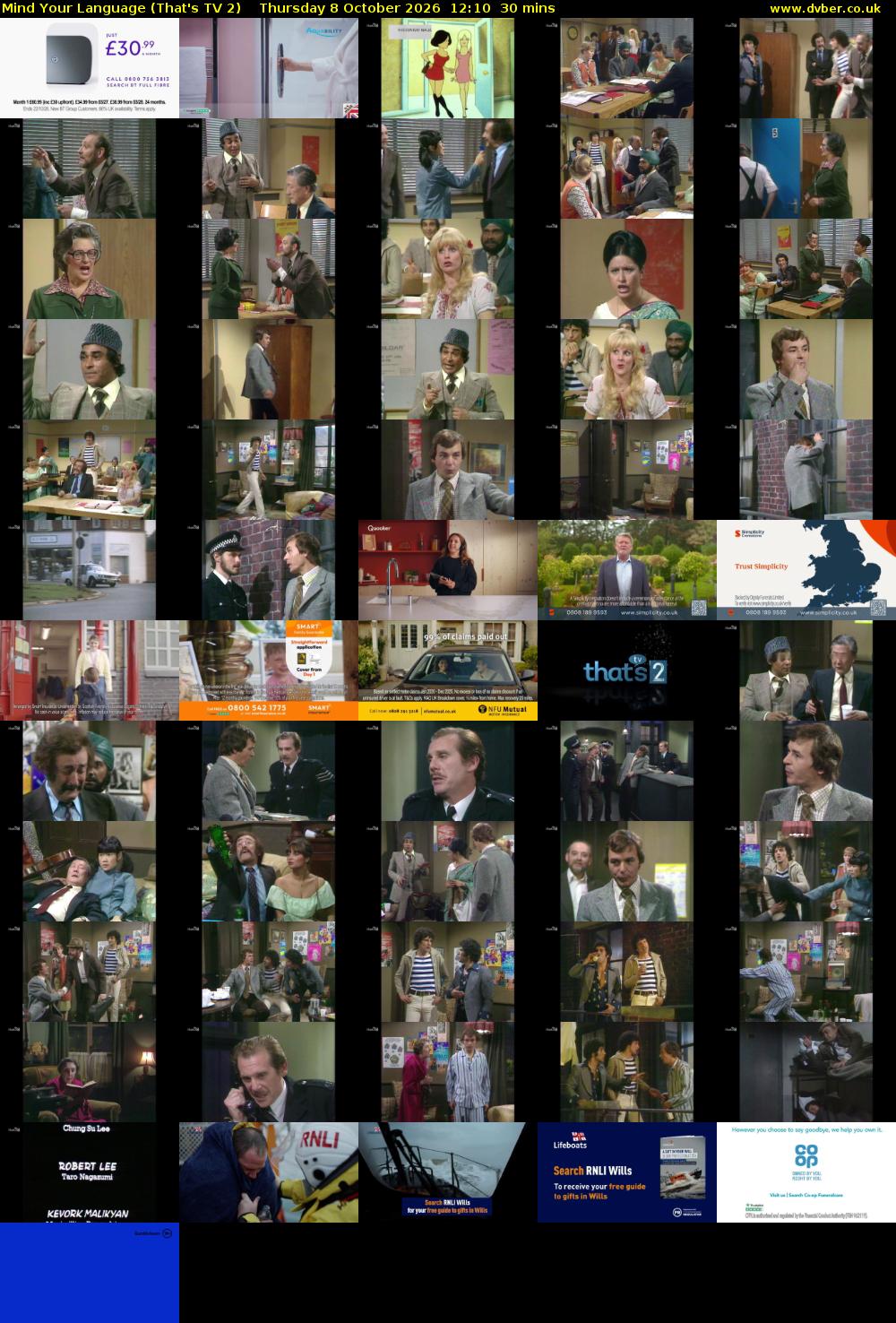 Mind Your Language (That's TV 2) Thursday 8 October 2026 12:10 - 12:40