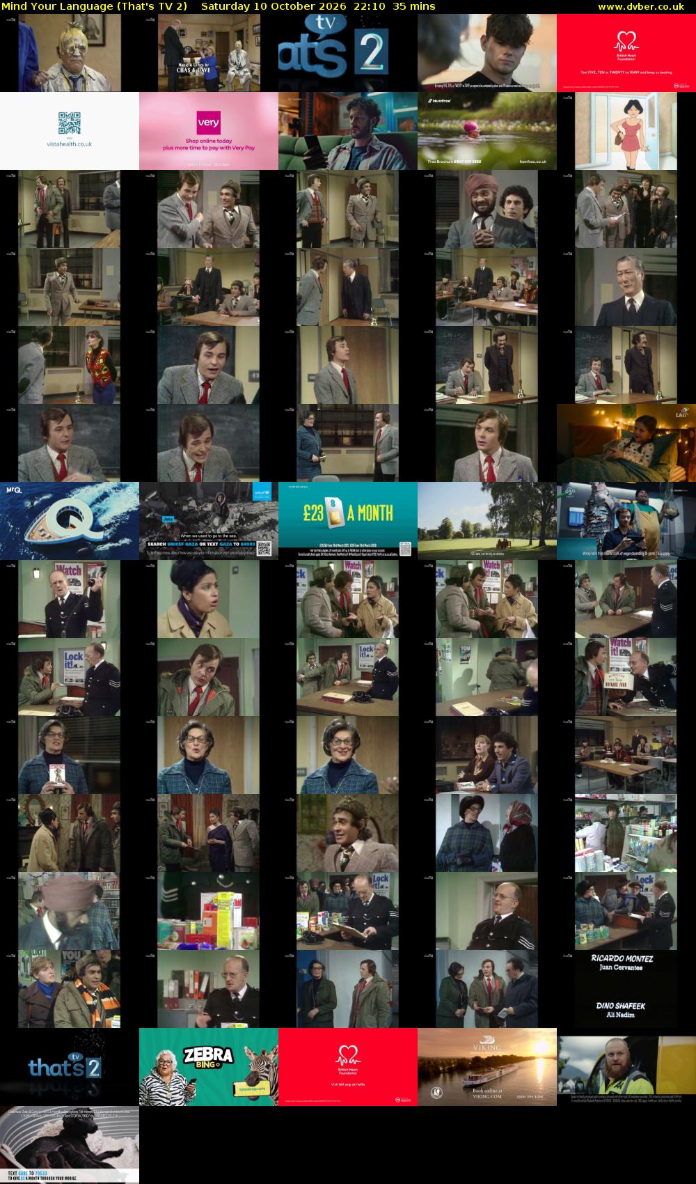 Mind Your Language (That's TV 2) Saturday 10 October 2026 22:10 - 22:45