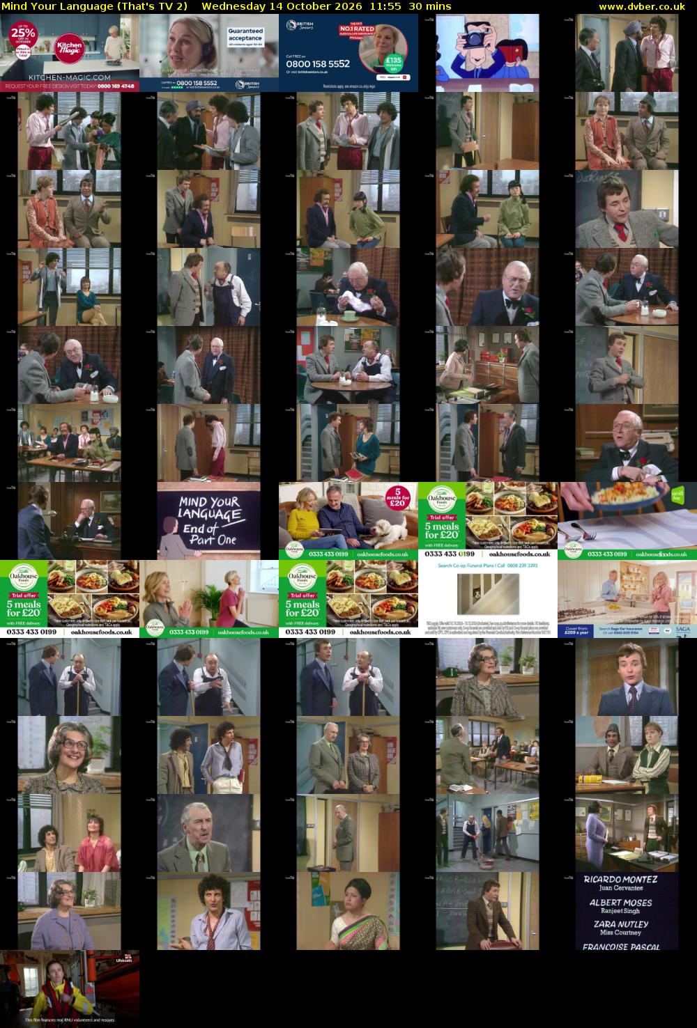 Mind Your Language (That's TV 2) Wednesday 14 October 2026 11:55 - 12:25