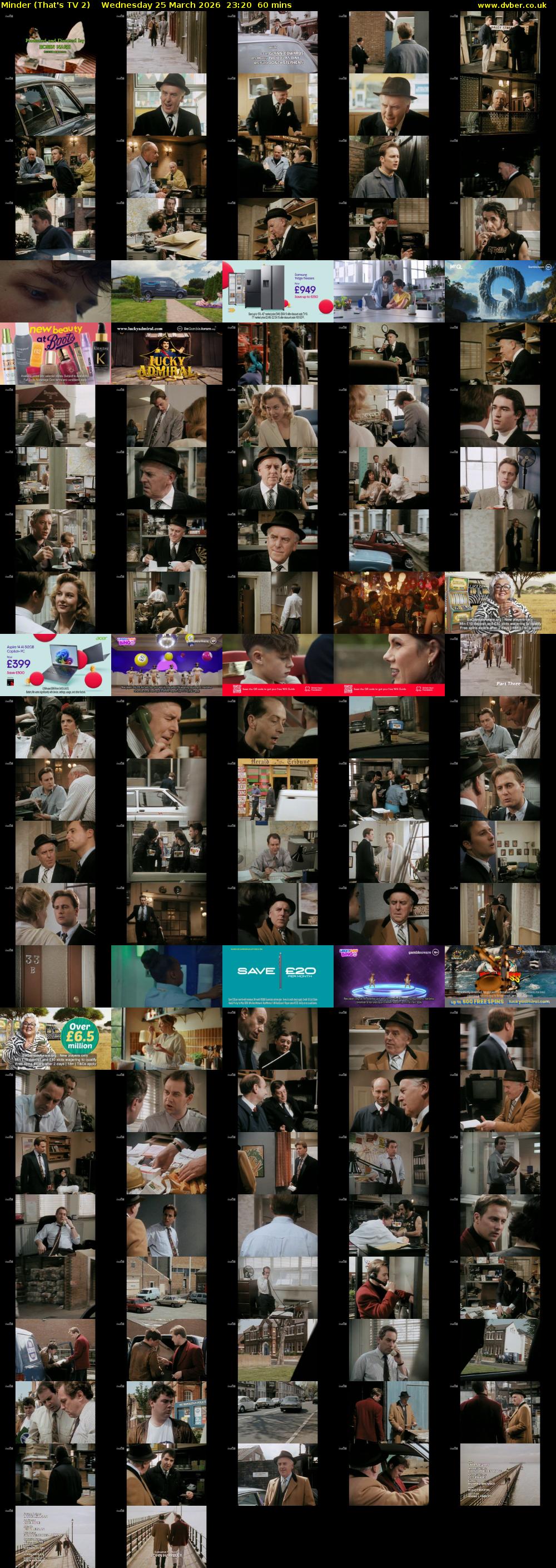 Minder (That's TV 2) Wednesday 25 March 2026 23:20 - 00:20