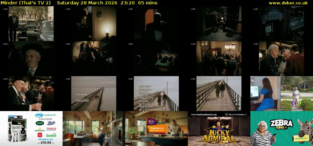 Minder (That's TV 2) Saturday 28 March 2026 23:20 - 00:25