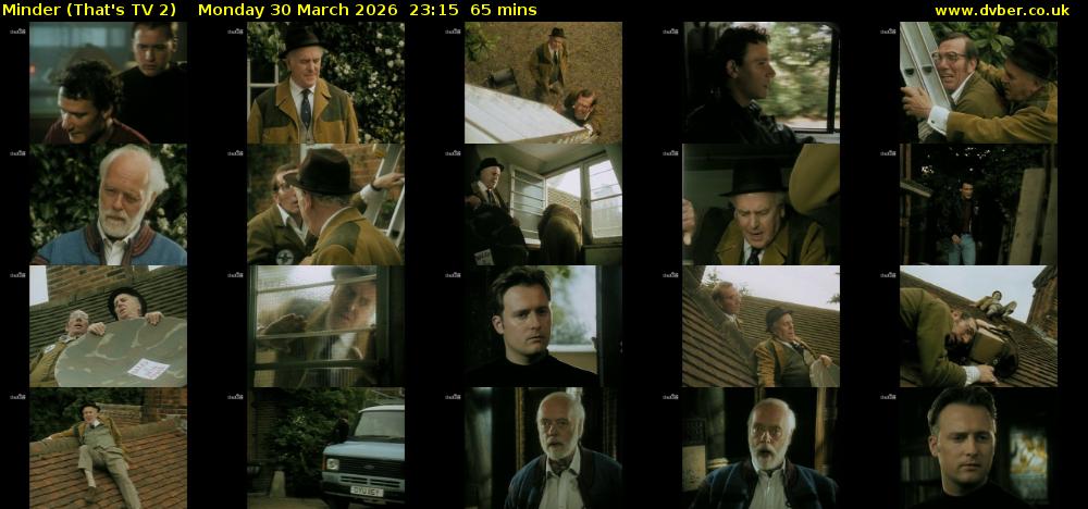 Minder (That's TV 2) Monday 30 March 2026 23:15 - 00:20