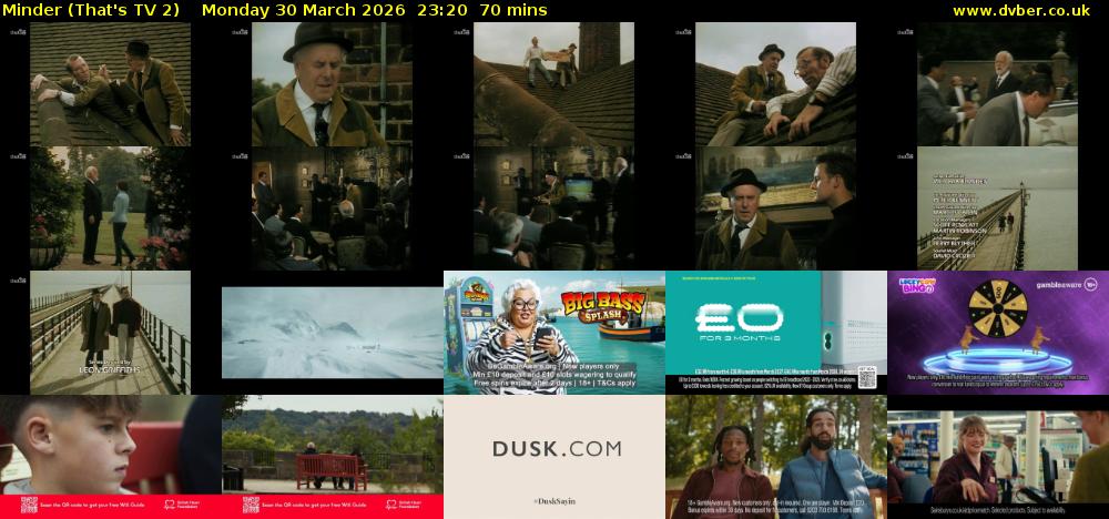 Minder (That's TV 2) Monday 30 March 2026 23:20 - 00:30