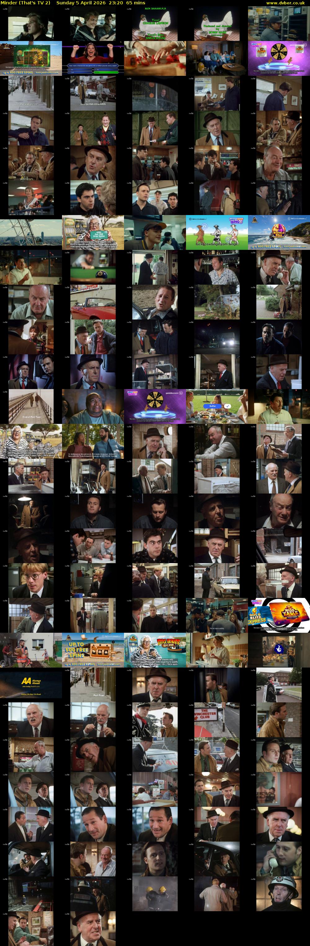 Minder (That's TV 2) Sunday 5 April 2026 23:20 - 00:25