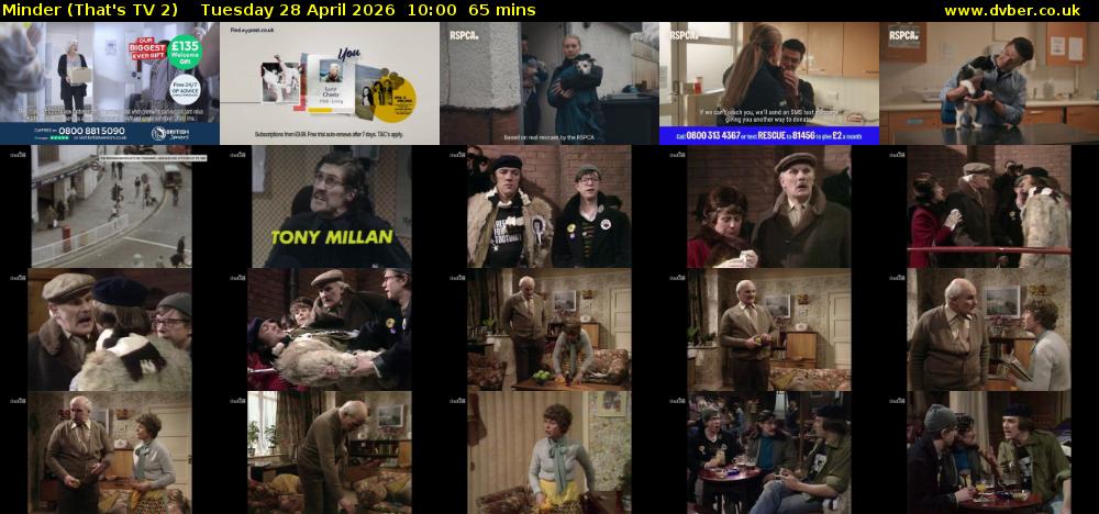 Minder (That's TV 2) Tuesday 28 April 2026 10:00 - 11:05