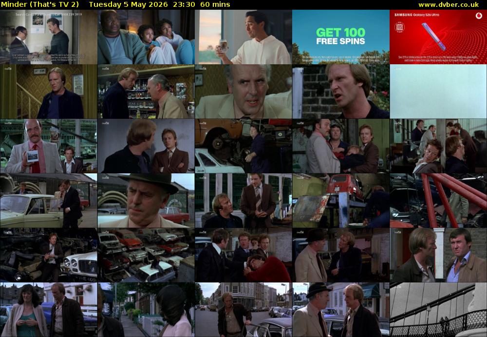 Minder (That's TV 2) Tuesday 5 May 2026 23:30 - 00:30