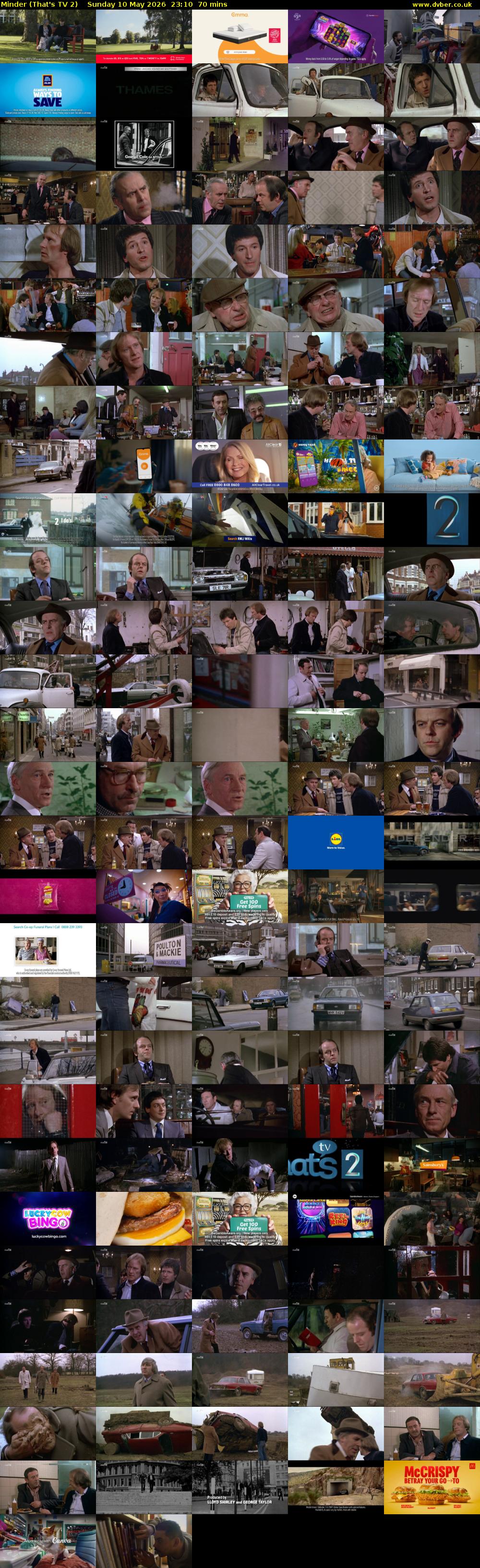 Minder (That's TV 2) Sunday 10 May 2026 23:10 - 00:20