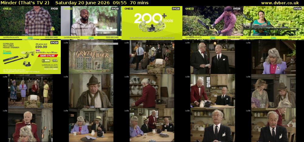 Minder (That's TV 2) Saturday 20 June 2026 09:55 - 11:05