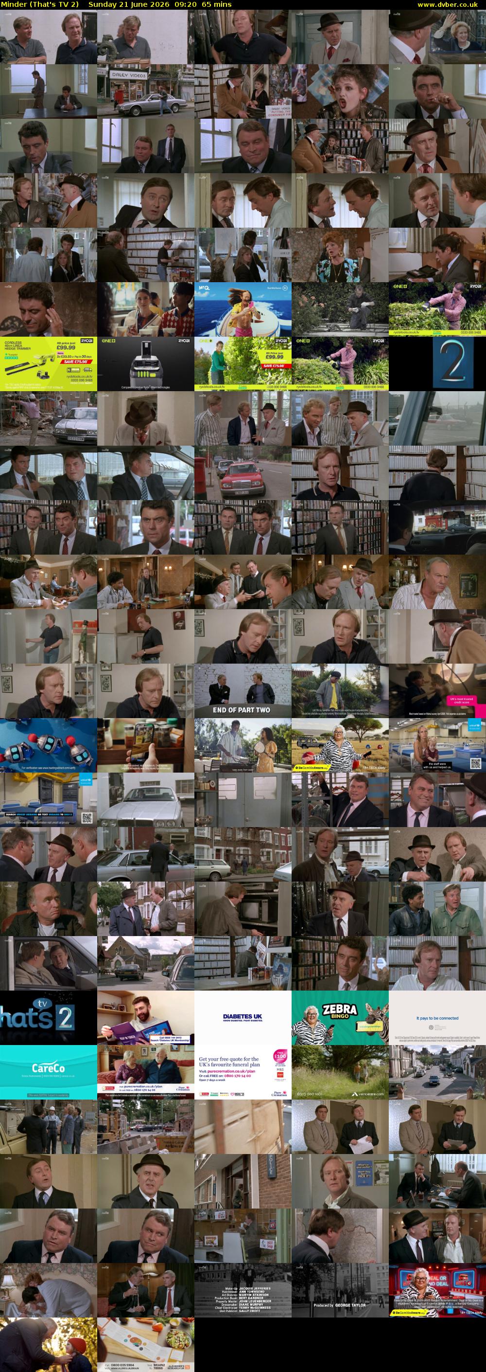 Minder (That's TV 2) Sunday 21 June 2026 09:20 - 10:25