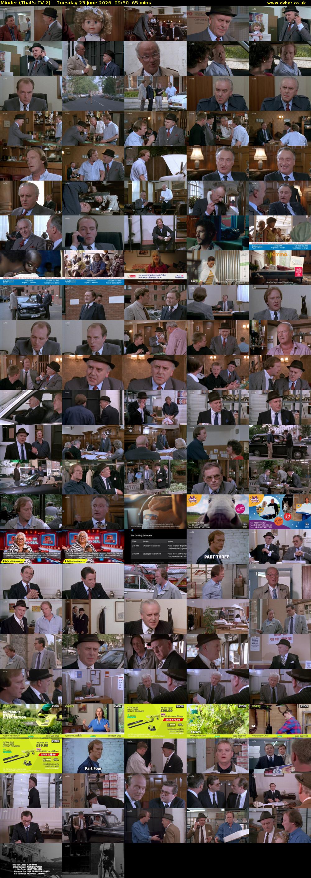 Minder (That's TV 2) Tuesday 23 June 2026 09:50 - 10:55