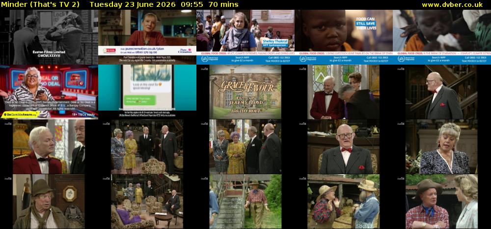 Minder (That's TV 2) Tuesday 23 June 2026 09:55 - 11:05