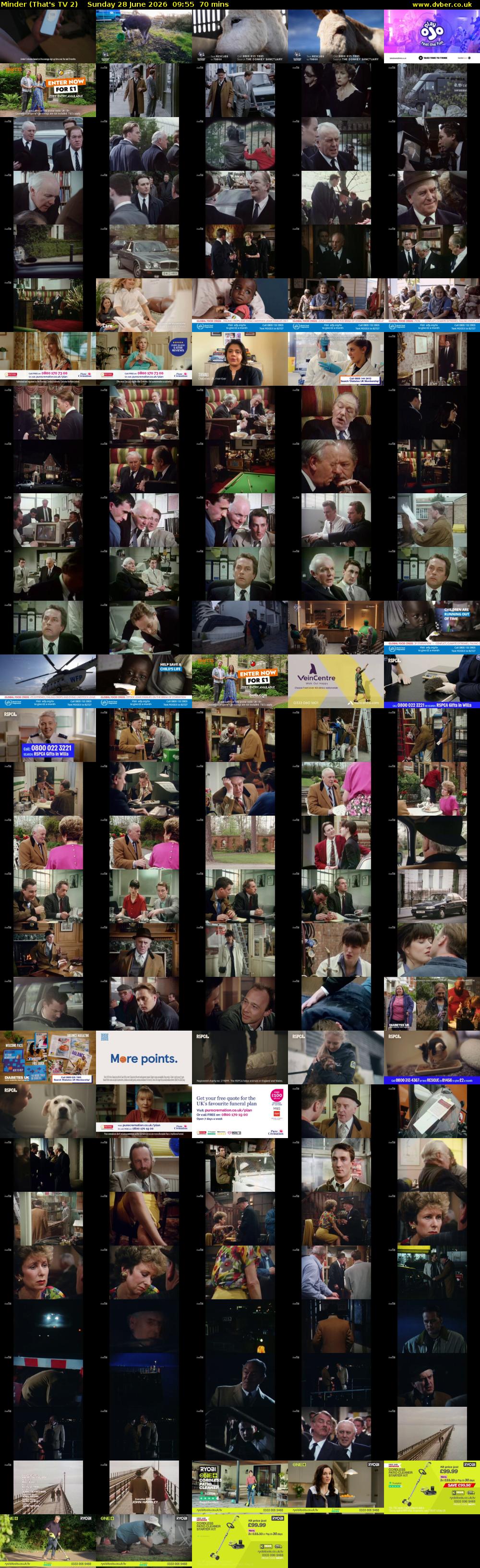 Minder (That's TV 2) Sunday 28 June 2026 09:55 - 11:05